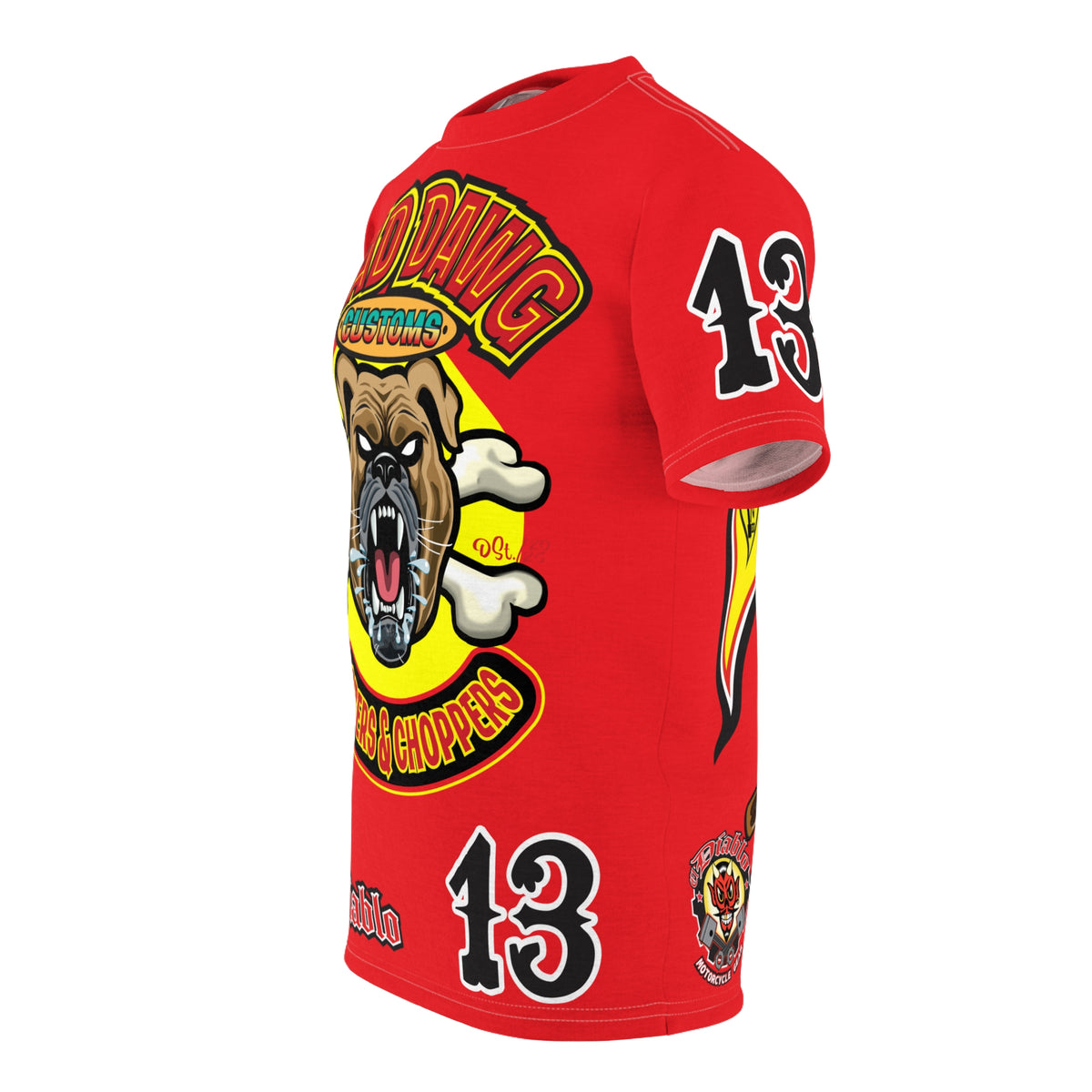 Mad Dawg Choppers & Bobbers Custom Motorcycle Super Tee