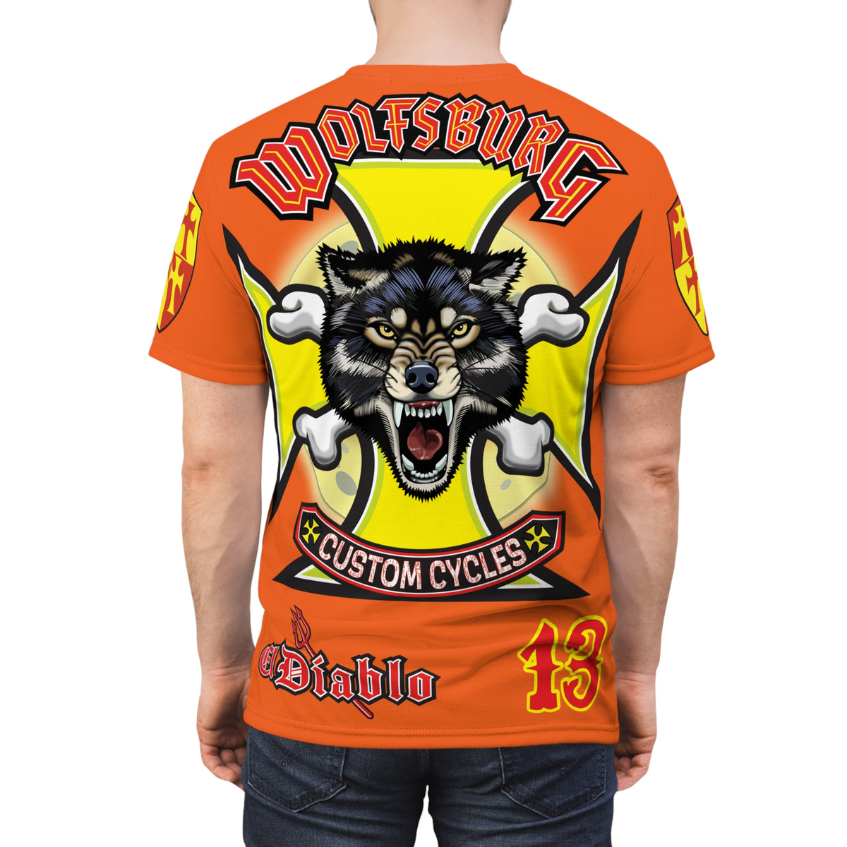 Wolfsburg Custom Cycles HiViz High Comfort Motorcycle Riders Super Tee
