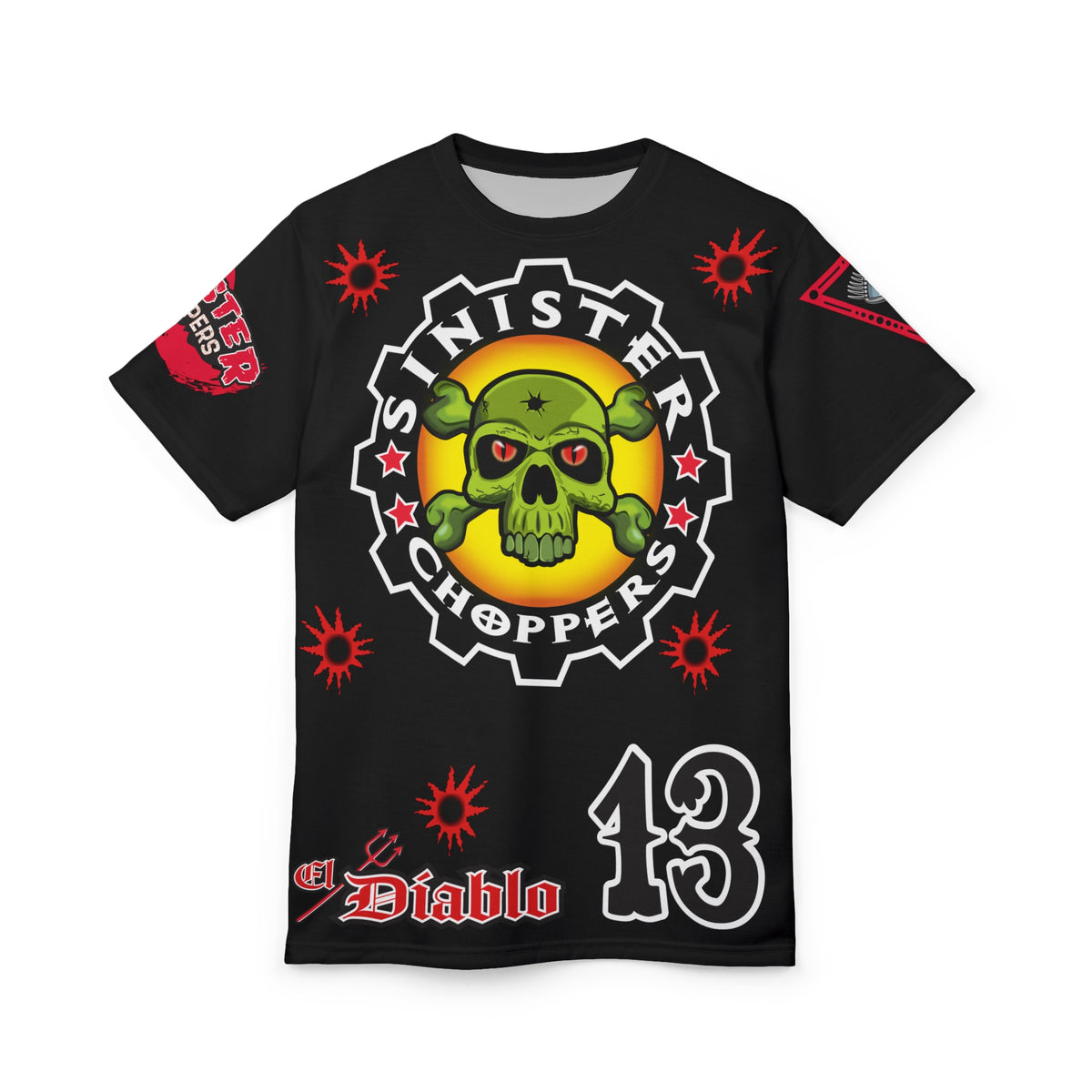 Sinister Choppers Black on Black Bad Attitude Super Tee
