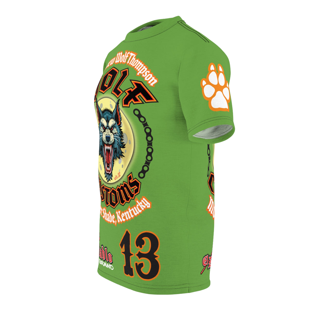 MWT Wolf Custom Motorcycles Super Tee — Viciously Cool High Performance Motorcycle Riding Shirt