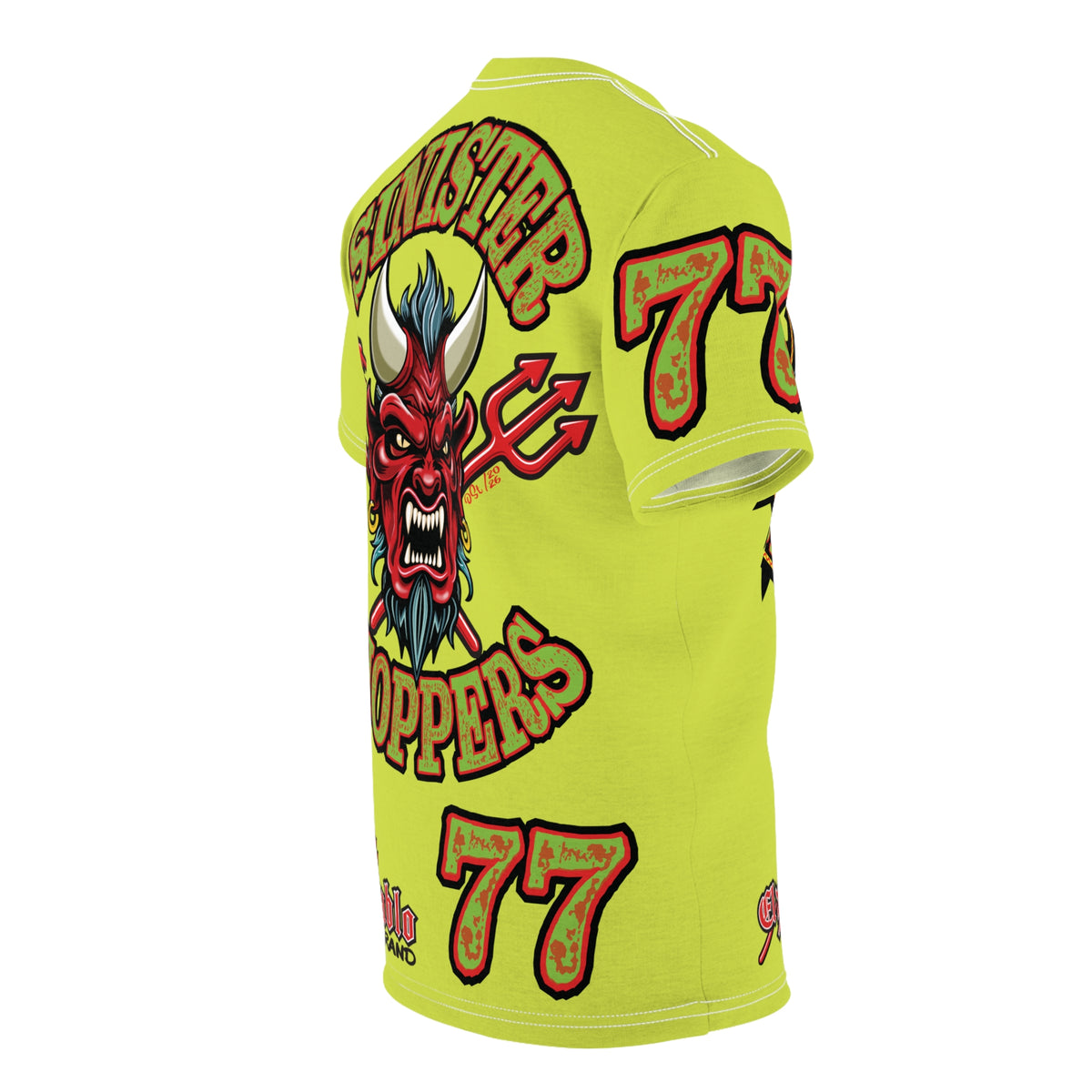 VERY Special HIVIZ Sinister Choppers MR GREEN SUPER T— Ride Cool, Look Cool in our Best Super Tee