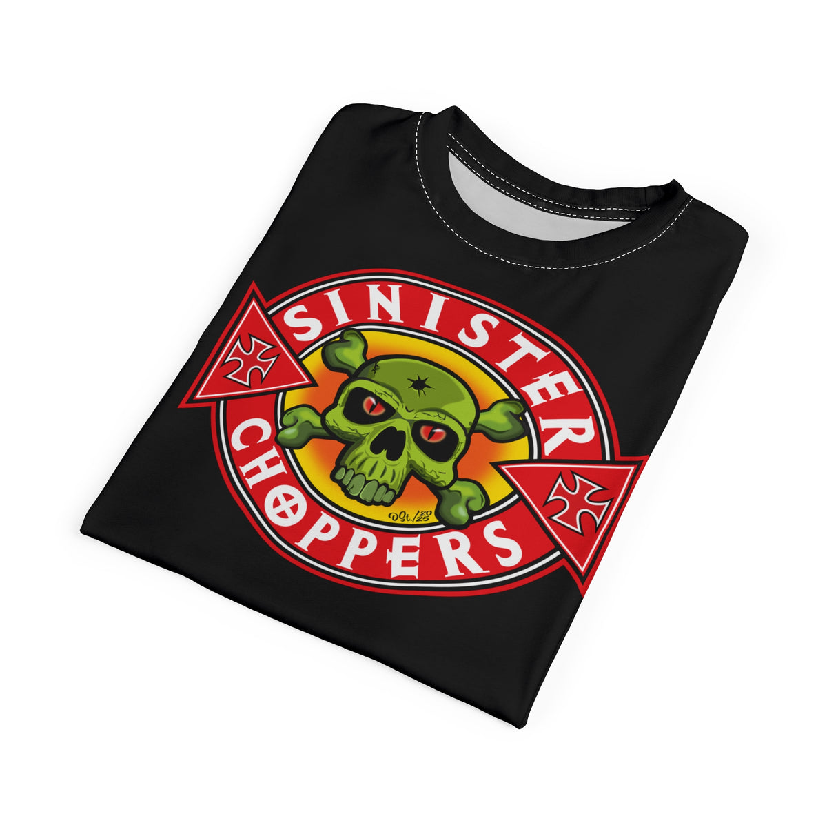 SRT Sinister Choppers  Super Tee - Clean, Beautiful, Design - Outrageous Biker Gear