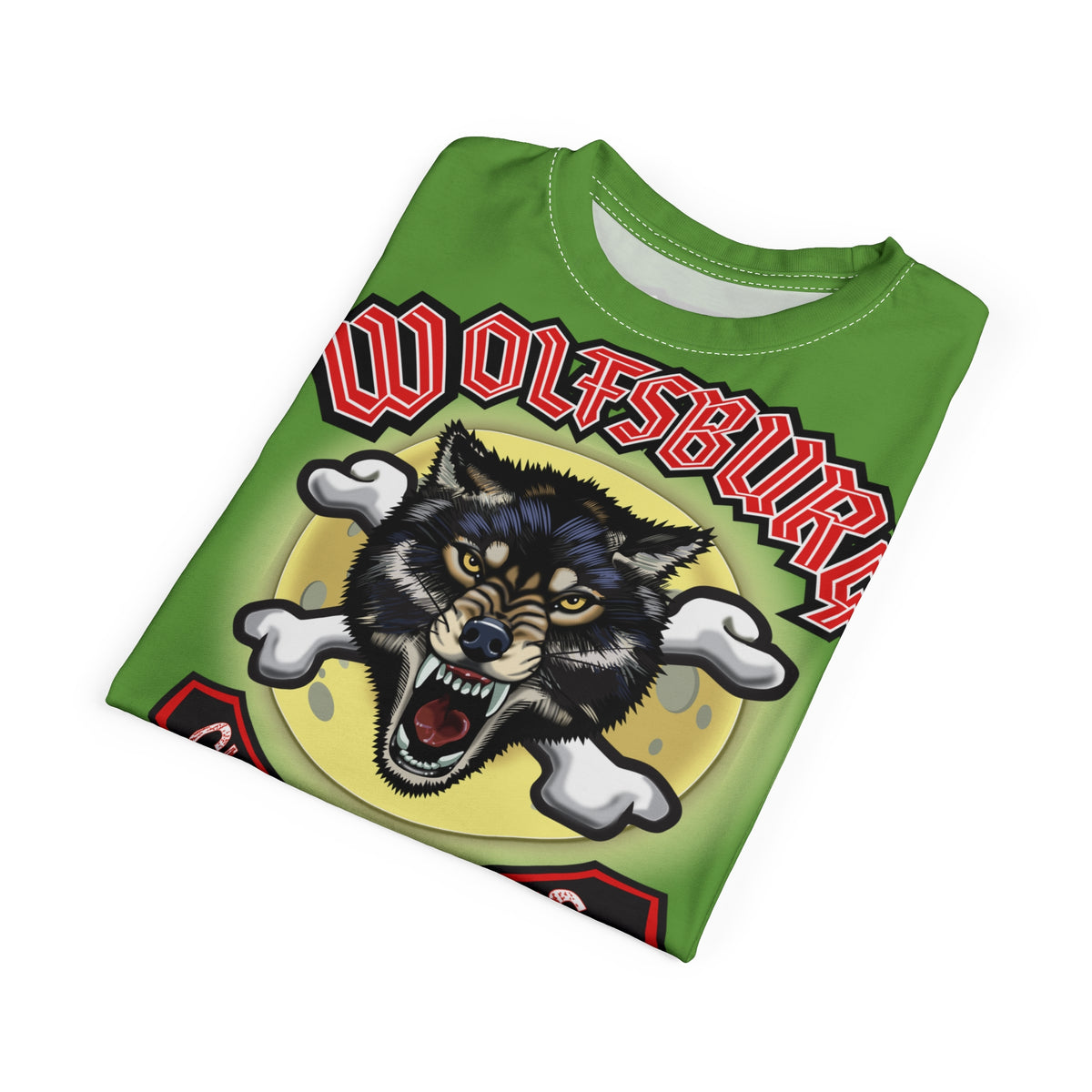 Wolfsburg Custom Cycles HiViz Graphic Super Tee for Bikers