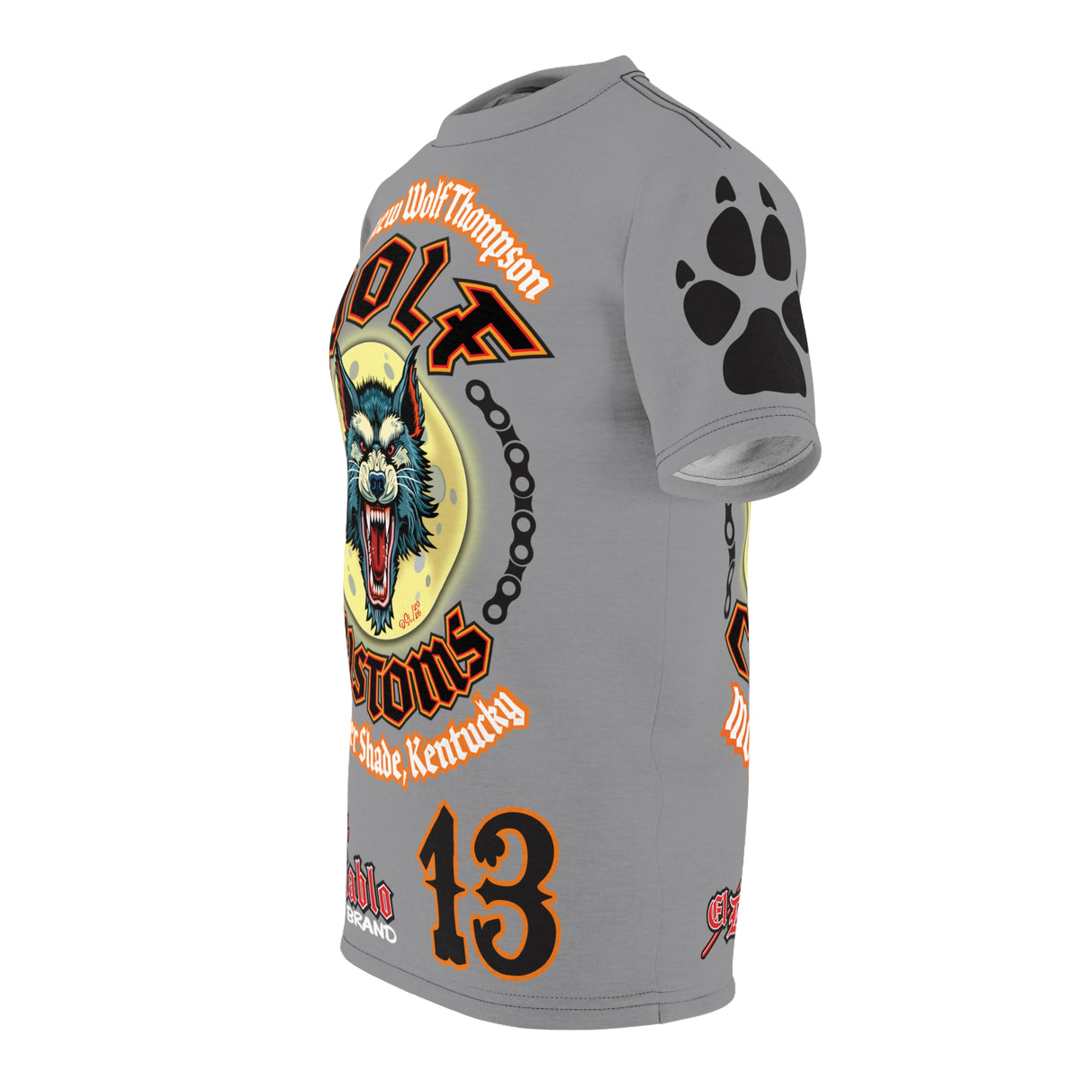MWT Wolf Custom Motorcycles Super Tee — Viciously Cool High Performance Motorcycle Riding Shirt