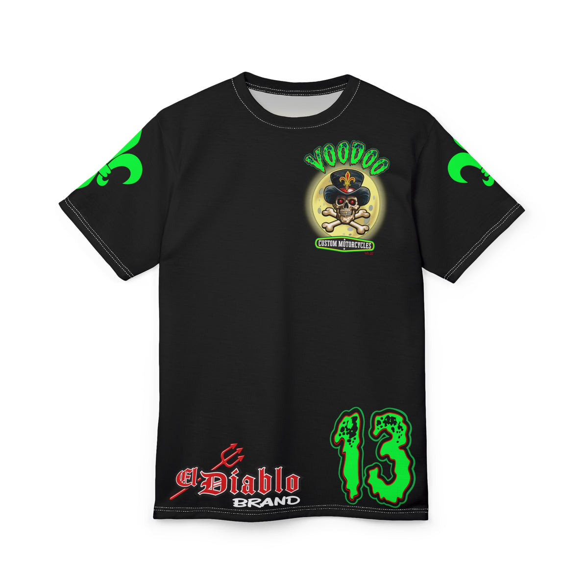 SRT VooDoo Customs Ragin' Cajun Custom Biker Riding Super Tee