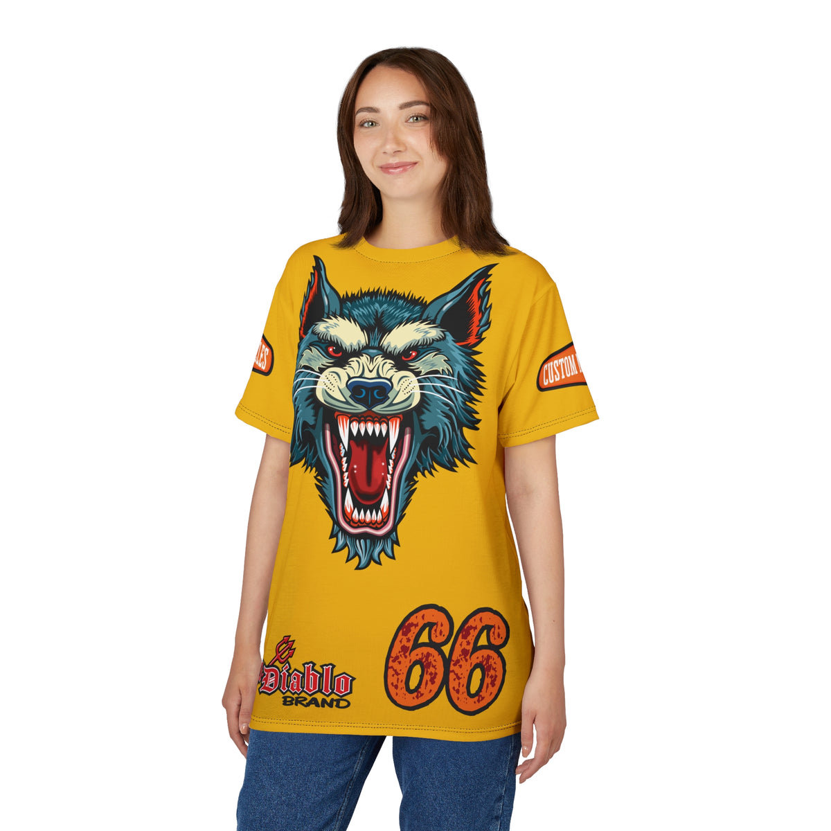 MWT Wolf Custom Motorcycles Super Tee — Viciously Cool High Performance Motorcycle Riding Shirt
