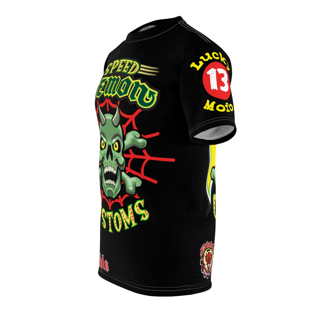 Speed Demon Customs HiViz Biker Riding Tee, Must Have Cruising Super Tee