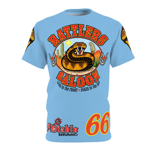 Rattlers Saloon  BADAZZ SUPER TEE — Vintage Biker 66 Graphic Shirt