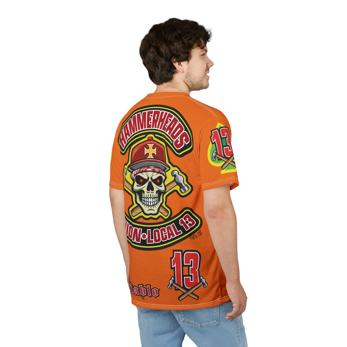 Hammerheads Union Local 13 -  Custom FAFO Motorcycle Riding Tee Shirt _ Super Comfort and Fit