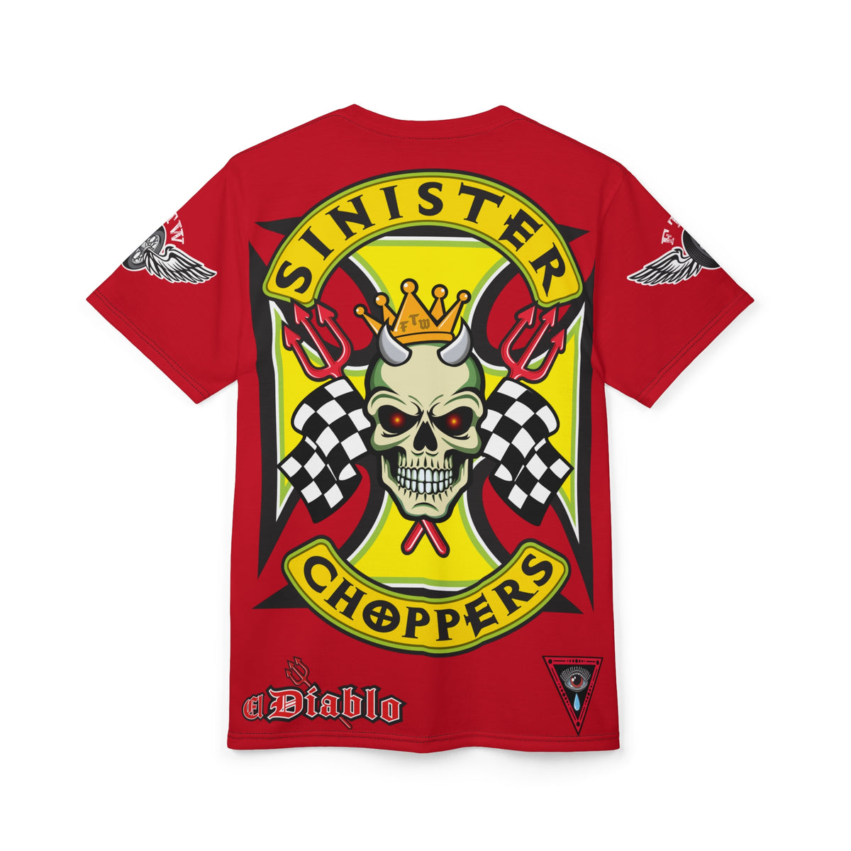 Sinister Choppers HiViz Super Tee - Custom Designed Motorcycle Riding Gear