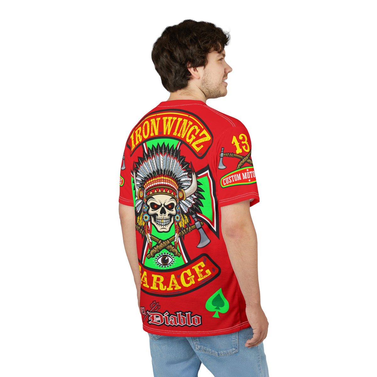 Iron WingZ Customs HiViz High Performance Motorcycle Riding Super Tee