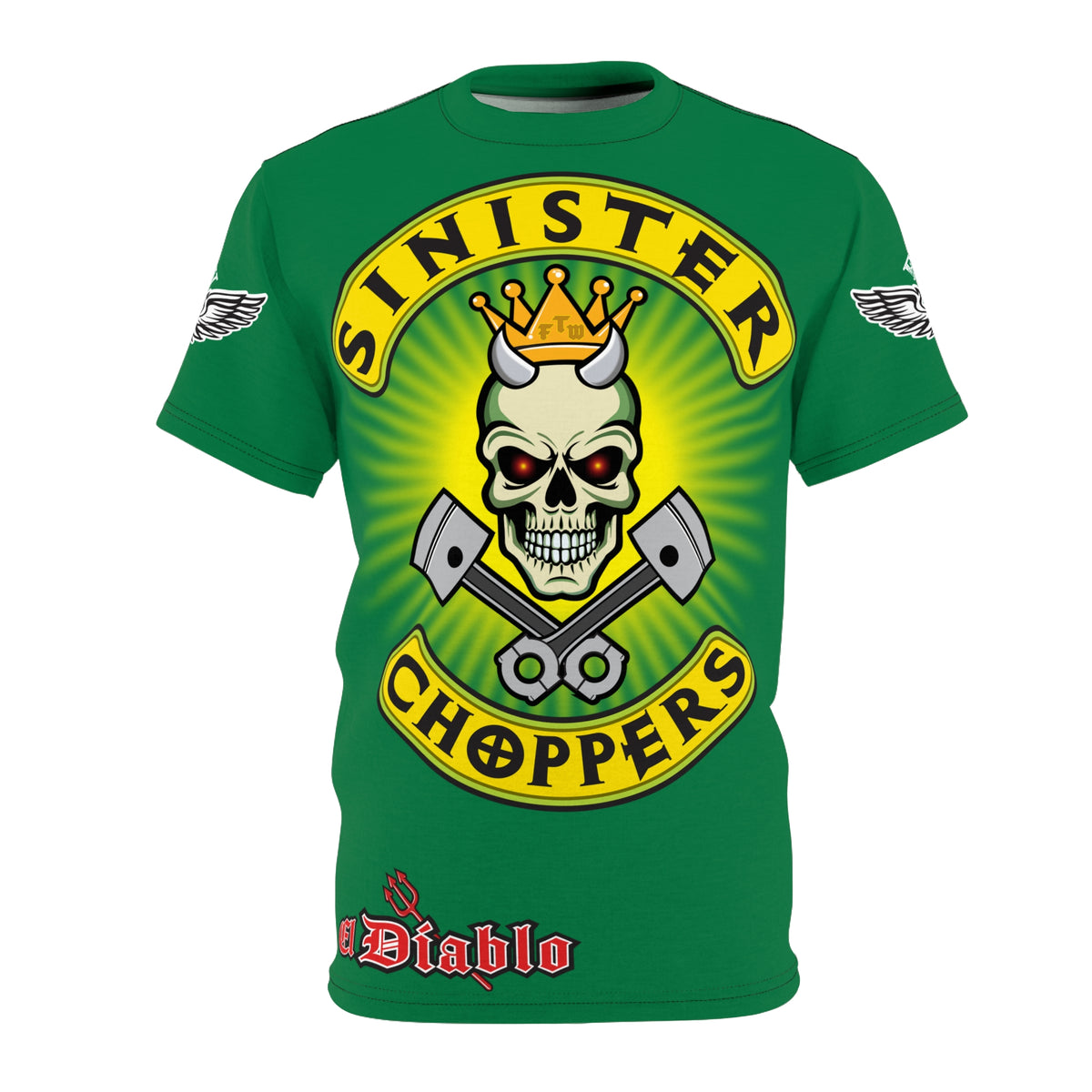 Sinister Choppers HiViz Super Tee - Custom Designed Motorcycle Riding Gear