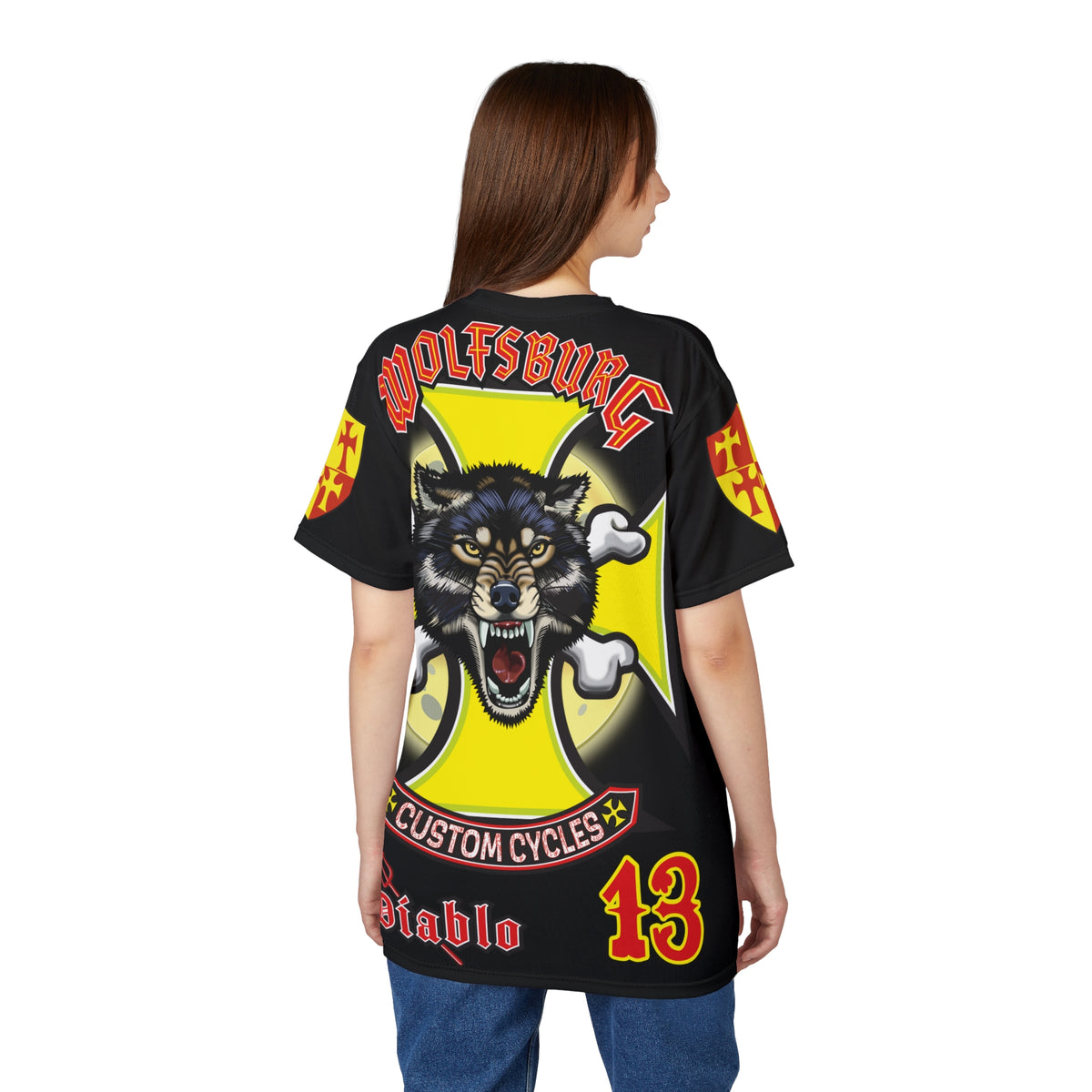 Wolfsburg Custom Cycles HiViz High Comfort Motorcycle Riders Super Tee