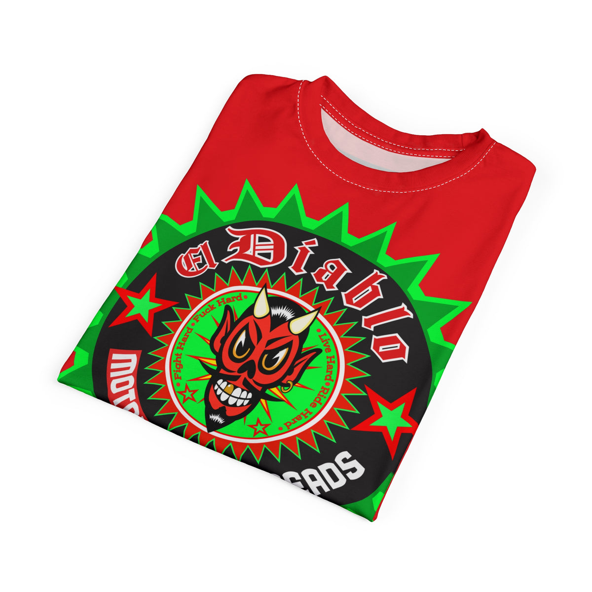 El Diablo Brand Unisex HiViz Motorcycle Riding Super Tee