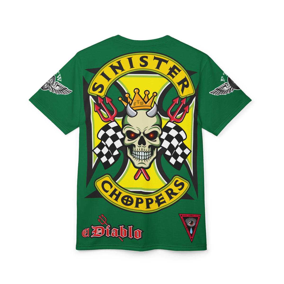 Sinister Choppers HiViz Super Tee - Custom Designed Motorcycle Riding Gear