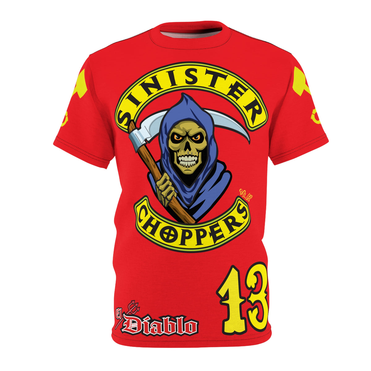 Sinister Choppers HiViz Custom Motorcycles Reaper Super Tee - High Performance Riding Wear