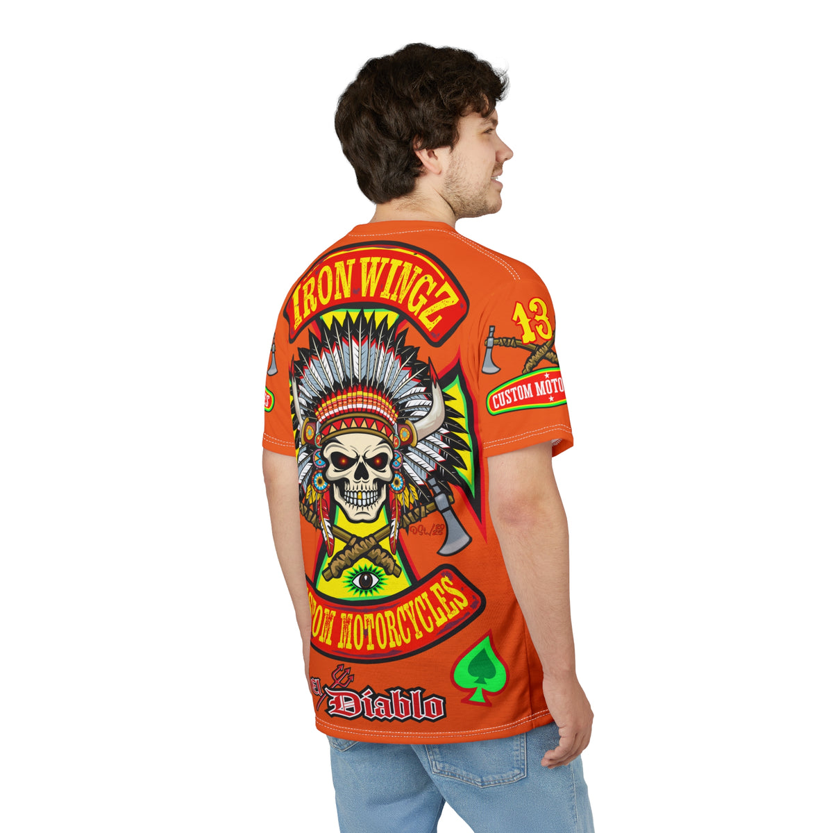 Iron WingZ Customs HiViz High Performance Motorcycle Riding Super Tee