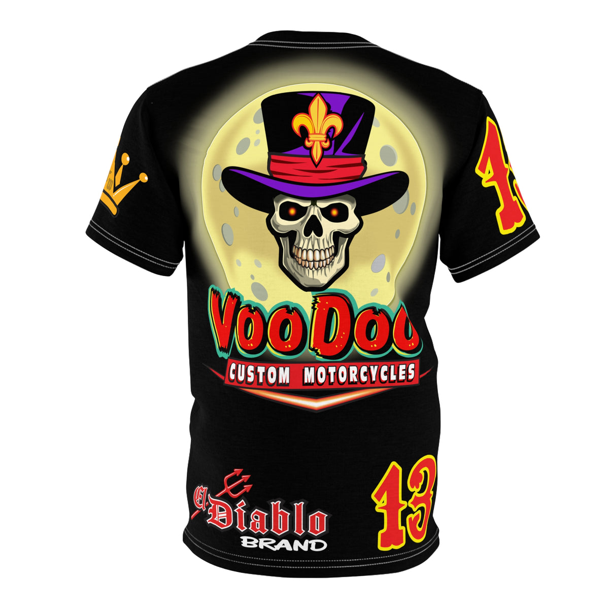 SRT VooDoo Custom Motorcycles Graphic Biker Tee - The Ultimate Riding Gear