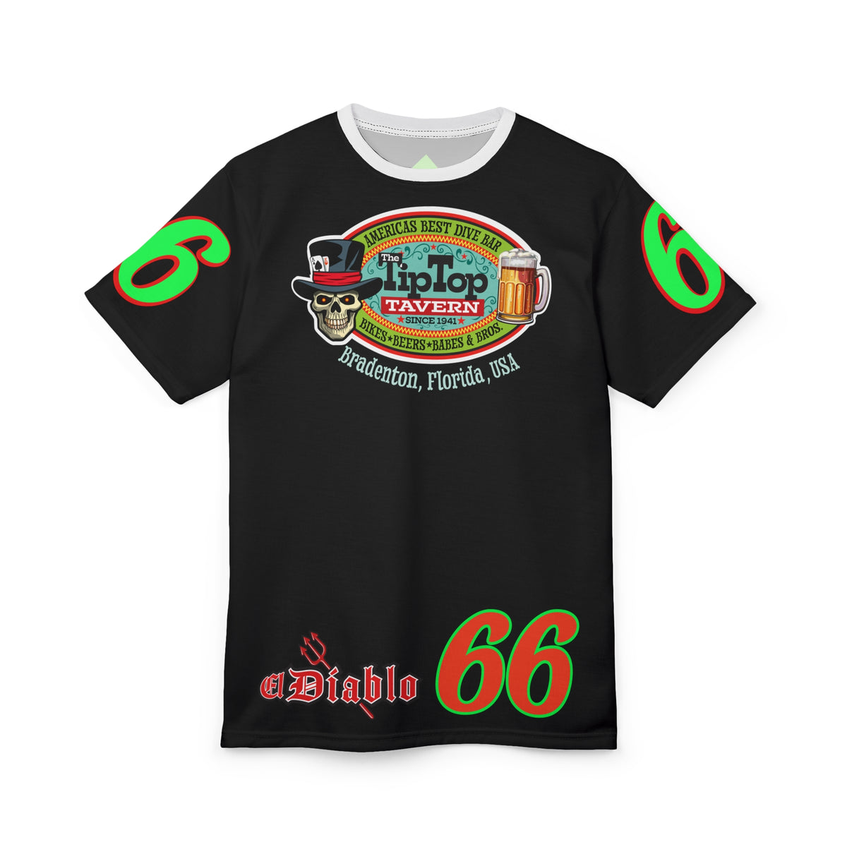 Tip Top Tavern Ace of Spades Super Tee - America's Best Dive Bar - Bikes Beers Babes & Bros.