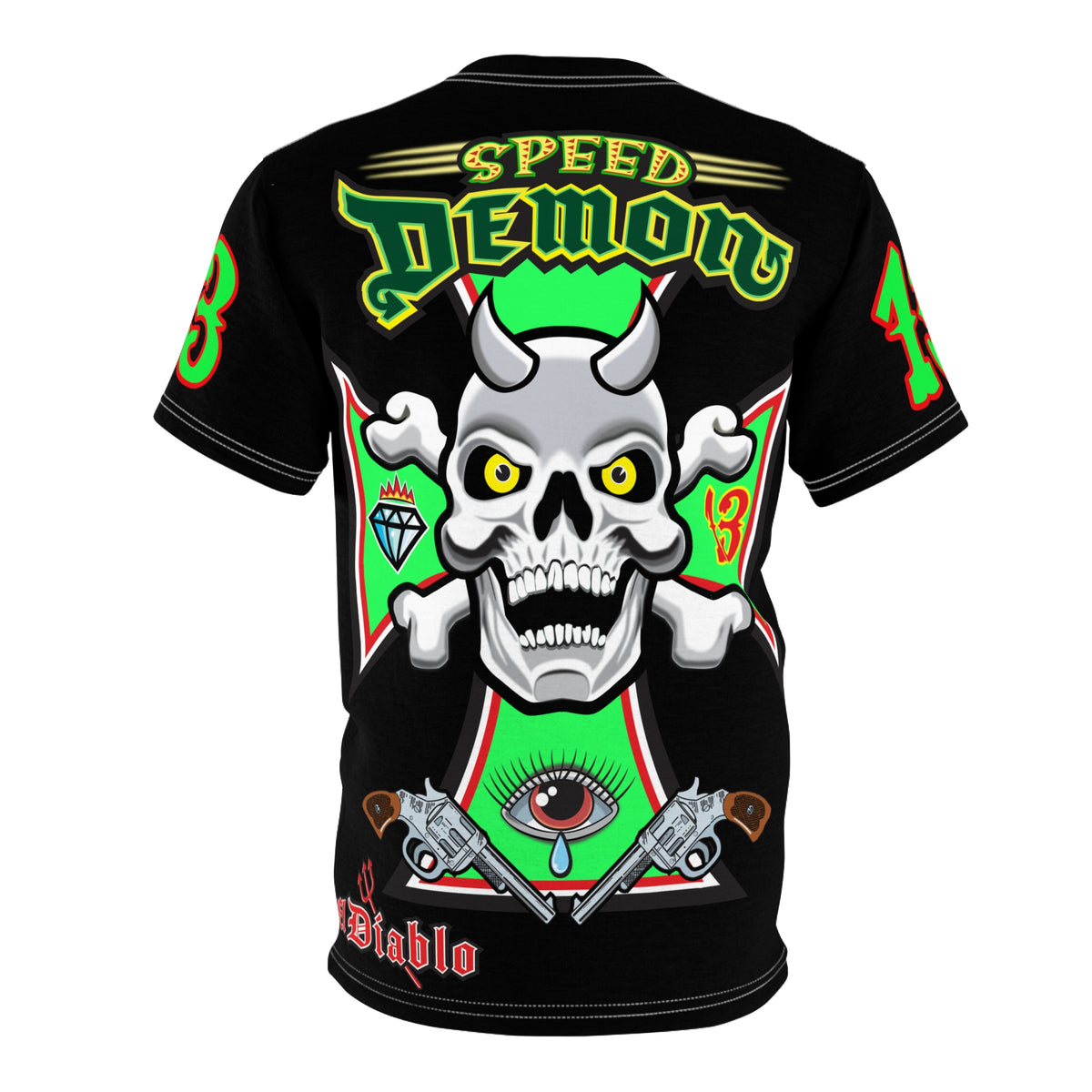 Speed Demon Special Edition HiViz Custom Made Motorcycle Riding Tee