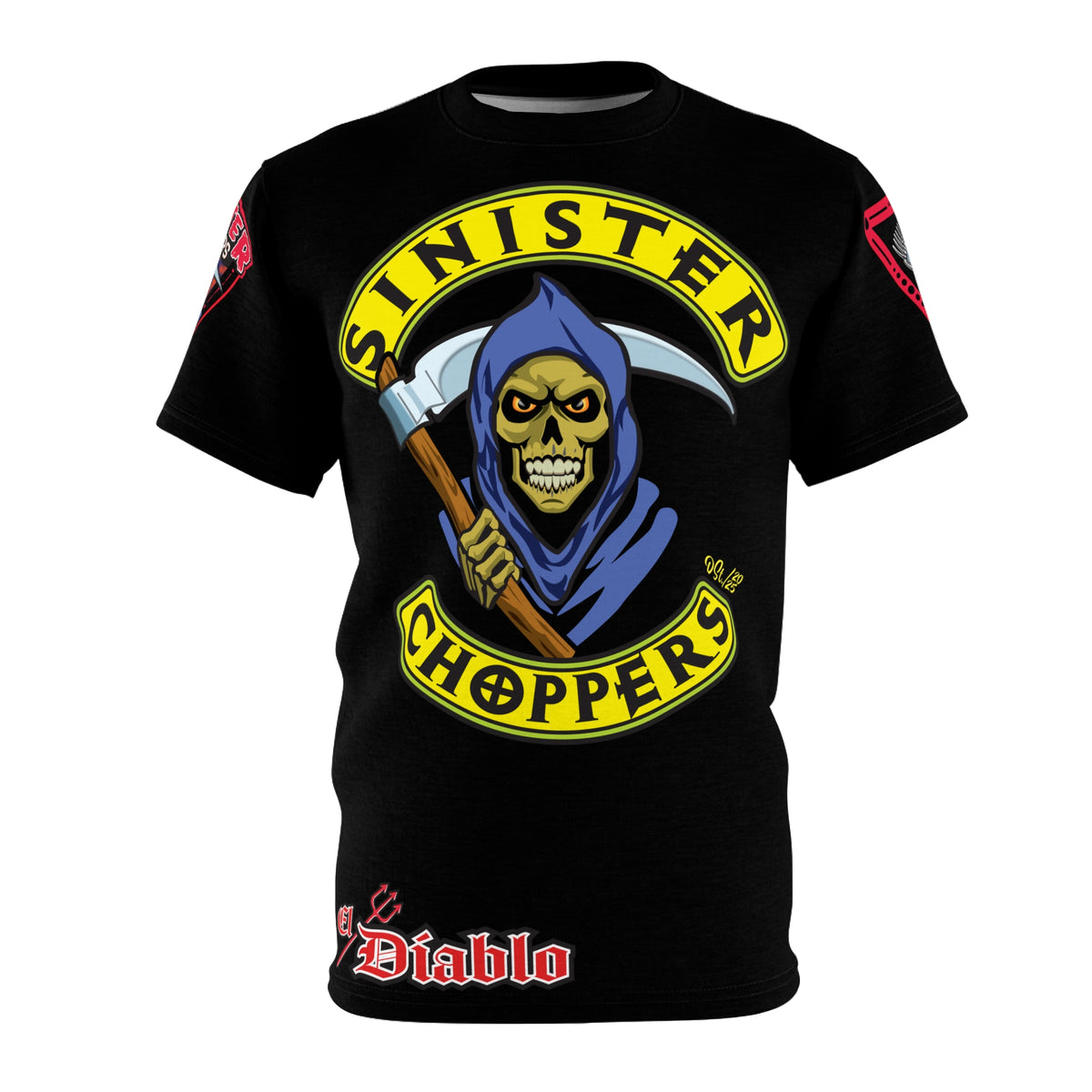 Sinister Choppers HiViz Custom Motorcycle Super Tee - High Performance Riding Wear