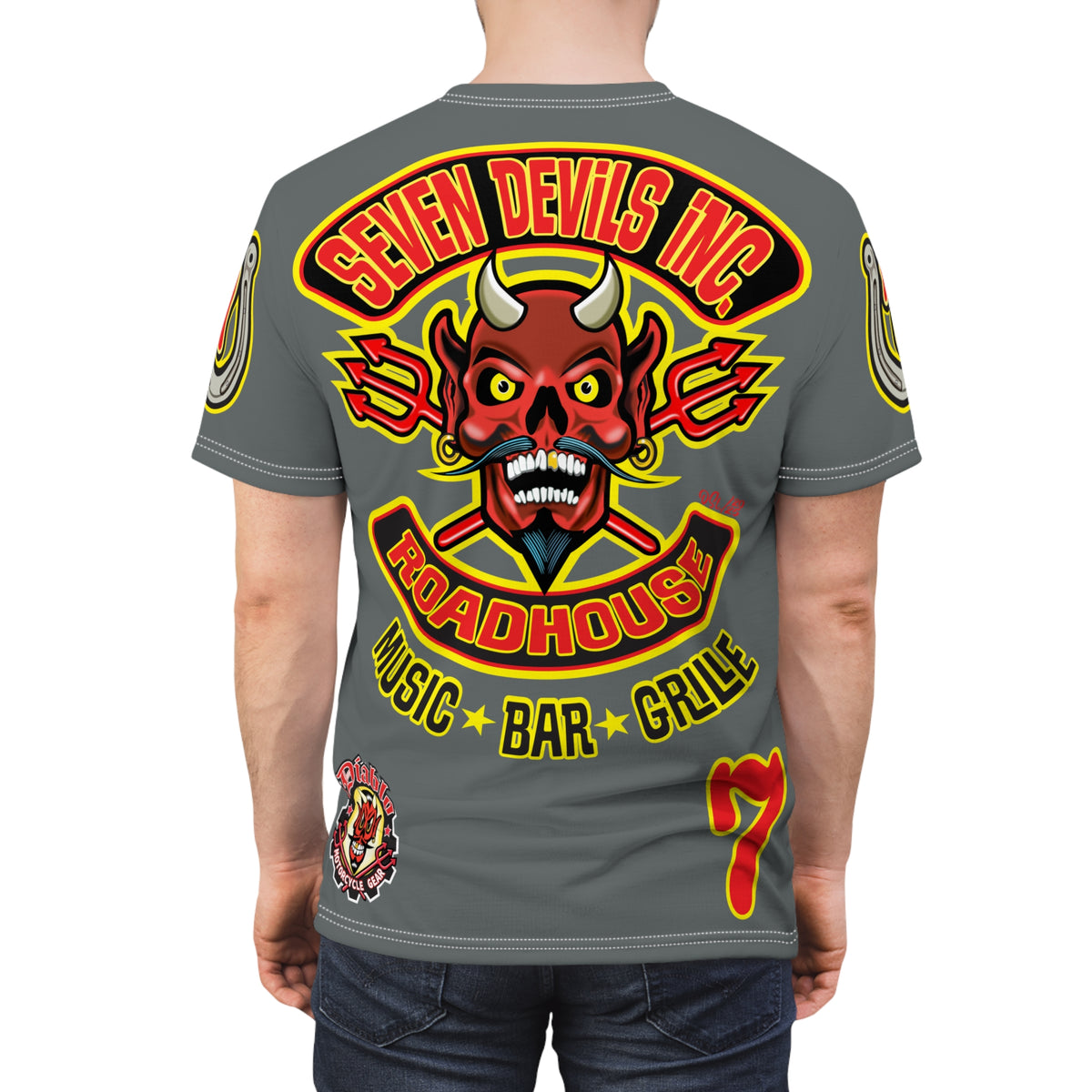 Seven Devils Inc. Roadhouse Graphic Tee - Motorcycle Custom Riding Super Tee