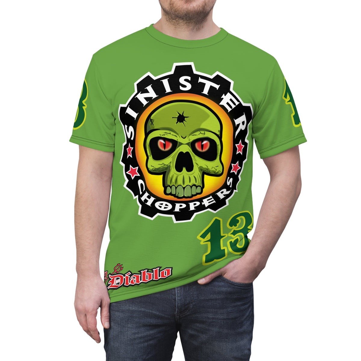 Sinnister Choppers FHiViz HiViz Motorcycle Riders Super Tee