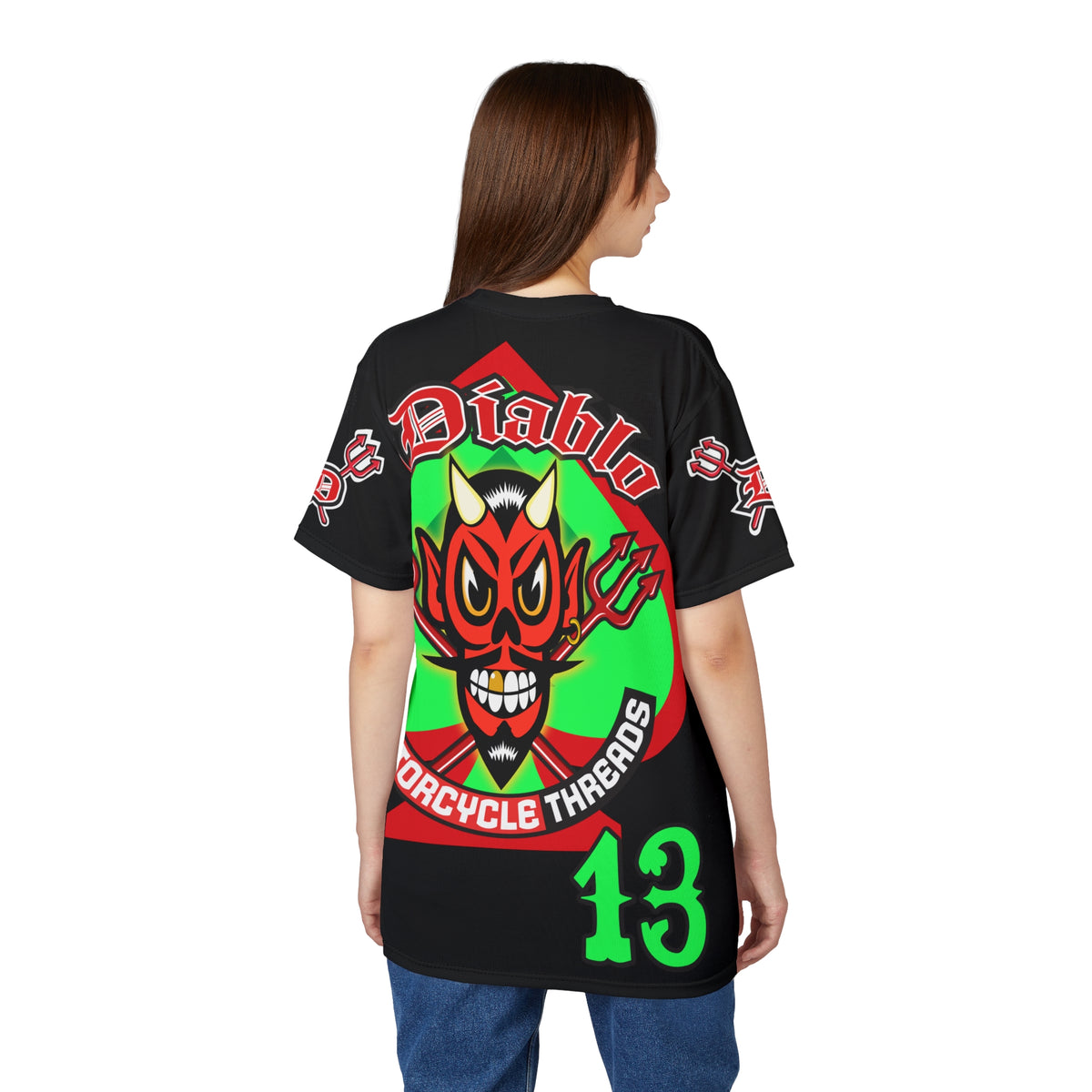 El Diablo Brand HiViz Company Super Tee, Xl Bright Graphics, Ultimate Fit & Comfort Riding Tee