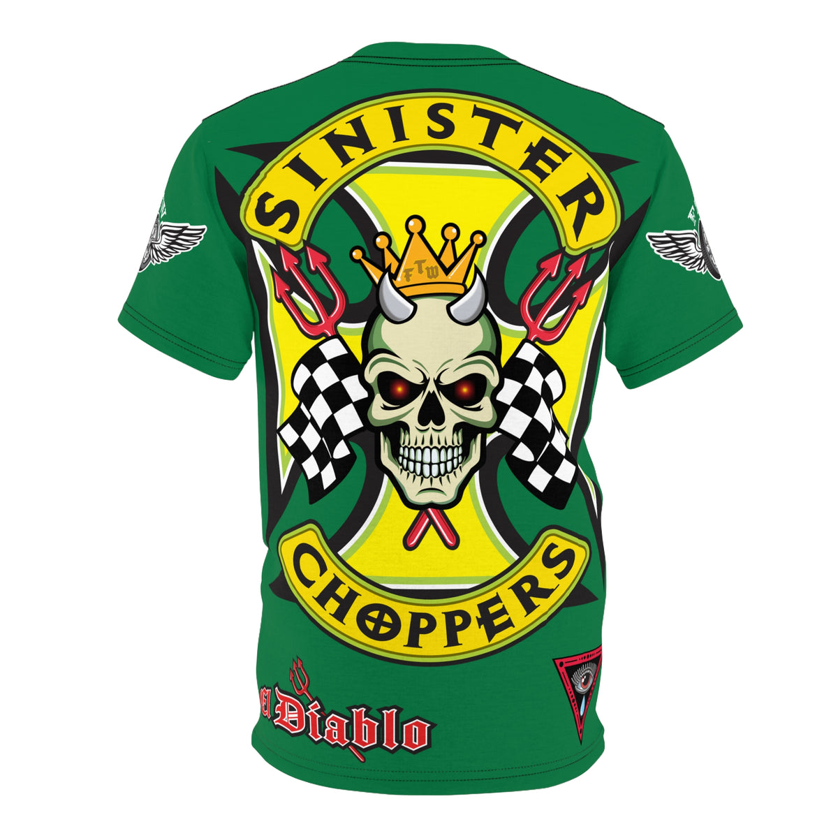 Sinister Choppers HiViz Super Tee - Custom Designed Motorcycle Riding Gear