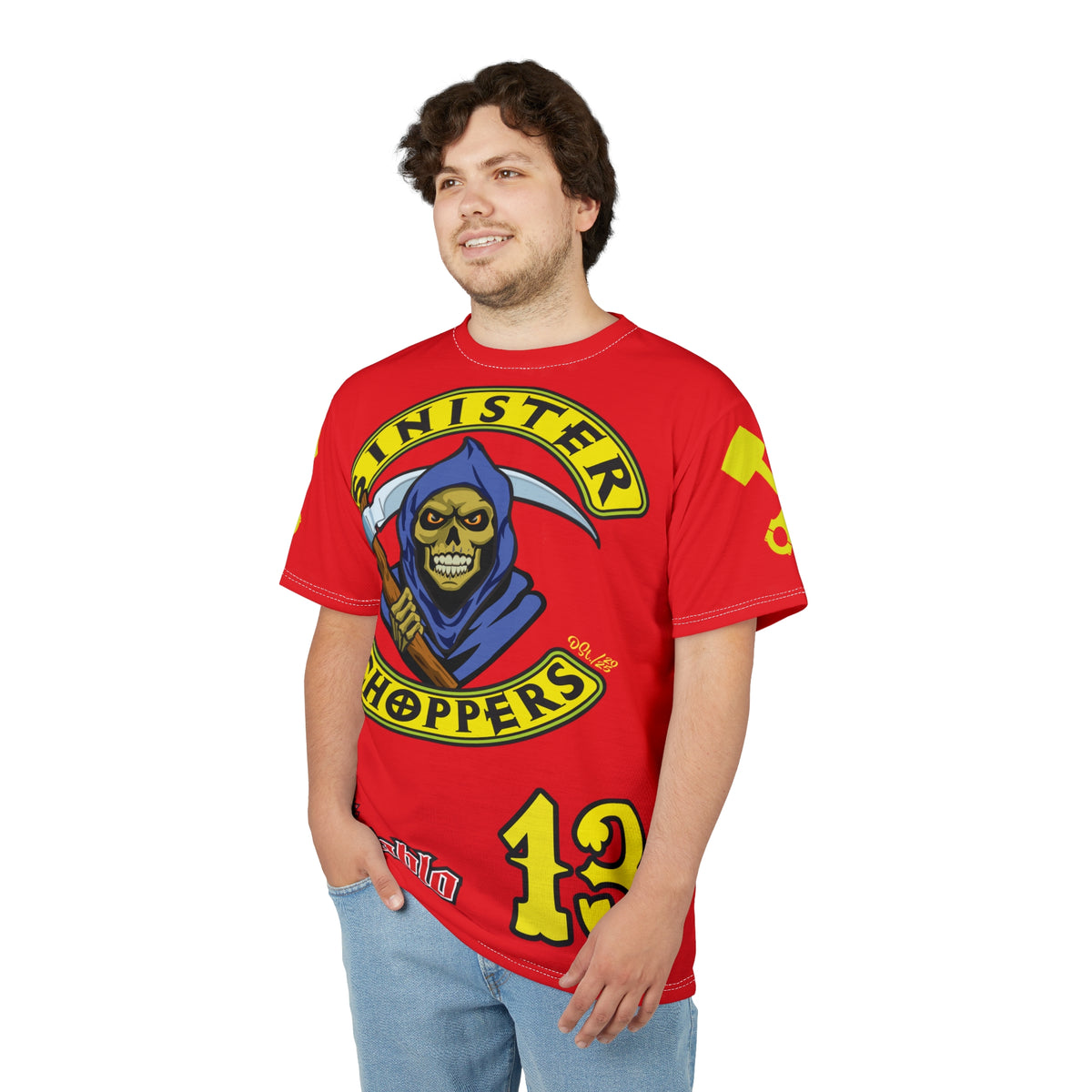 Sinister Choppers HiViz Custom Motorcycles Reaper Super Tee - High Performance Riding Wear