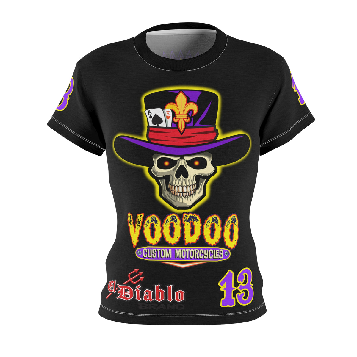 Women's Cut VooDoo Custom Motorcycles Graphic Tee — HiviZ Graphics