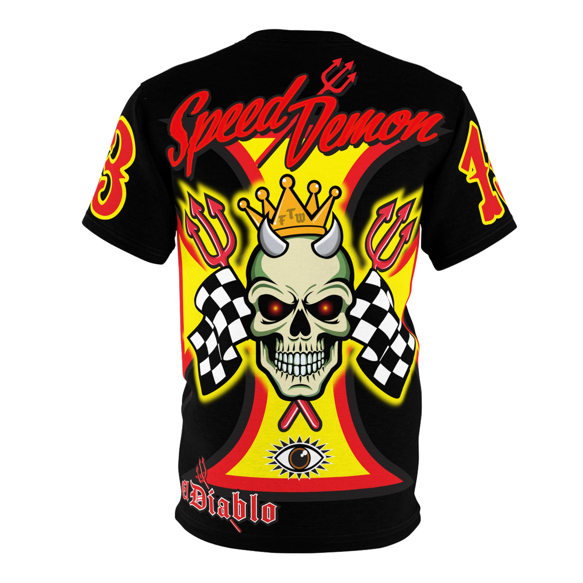 Speed Demon High Performance Unisex Super Tee - Edgy Racing Skull Design