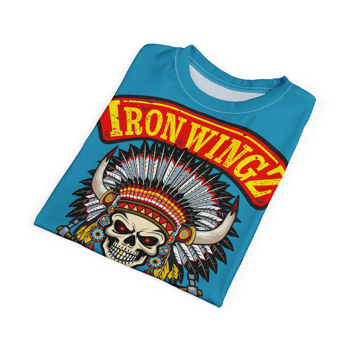 Iron Wingz Garage Warrior HiViZ Motorcycle Rider Super Tee