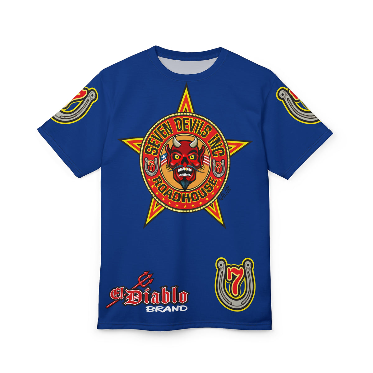 Seven Devils Inc. Roadhouse Graphic Tee - Motorcycle Custom Riding Super Tee