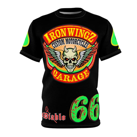 Iron Wingz Custom Motorcycle Unisex Super Tee - Bold Graphic Tee for Bikers