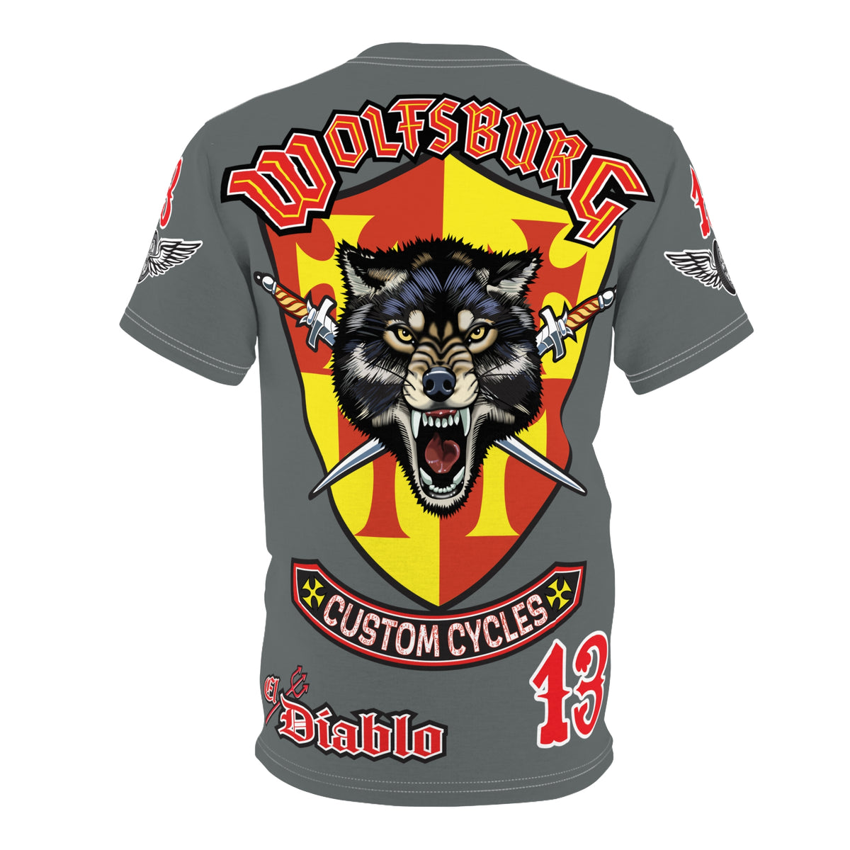 Wolfsburg Custom Cycles HiViz Super Tee - High Performance Motorcycle Riding Tee