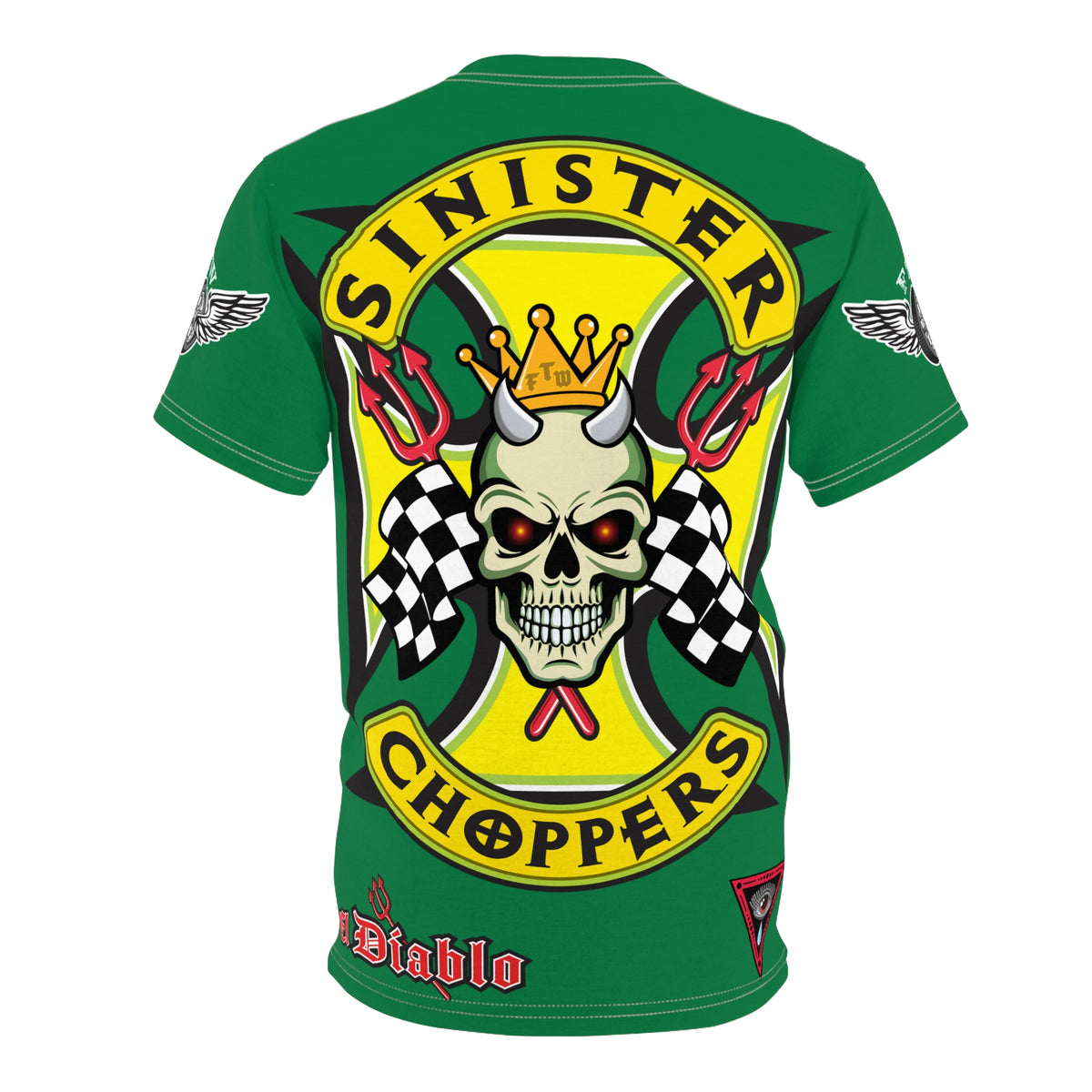 Sinister Choppers HiViz Super Tee - Custom Designed Motorcycle Riding Gear