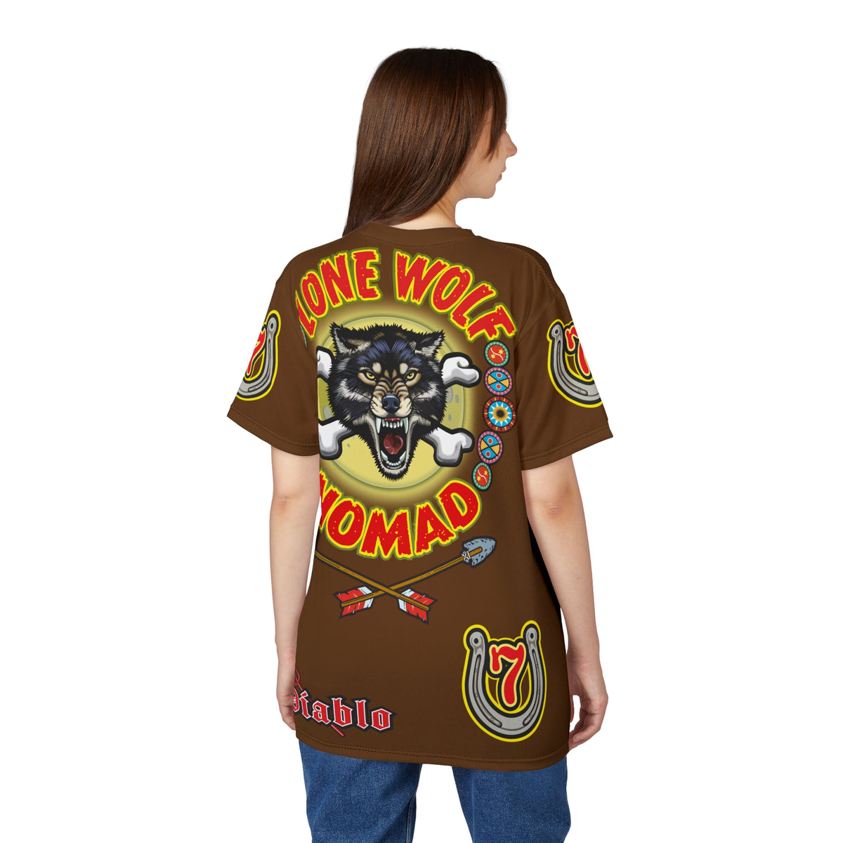Lone Wolf Nomad HiViz Super Tee - Special Design for Independent No Club Riders