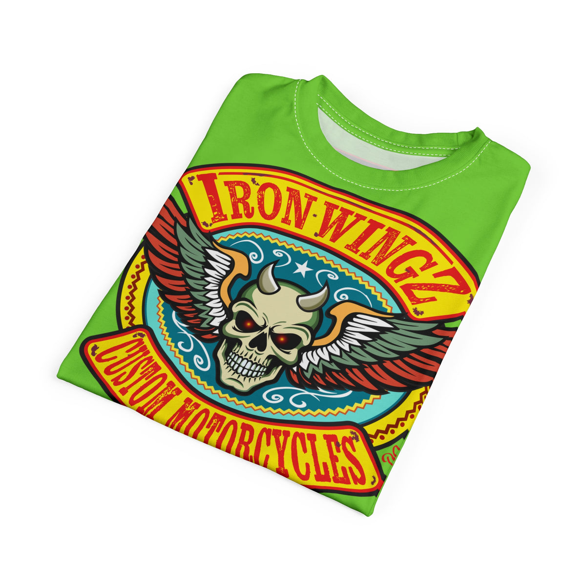 VERY Special HIVIZ Iron WingZ Customs Graphic Super Tee, Edgy Streetwear, Customized Apparel, Gift for Bikers