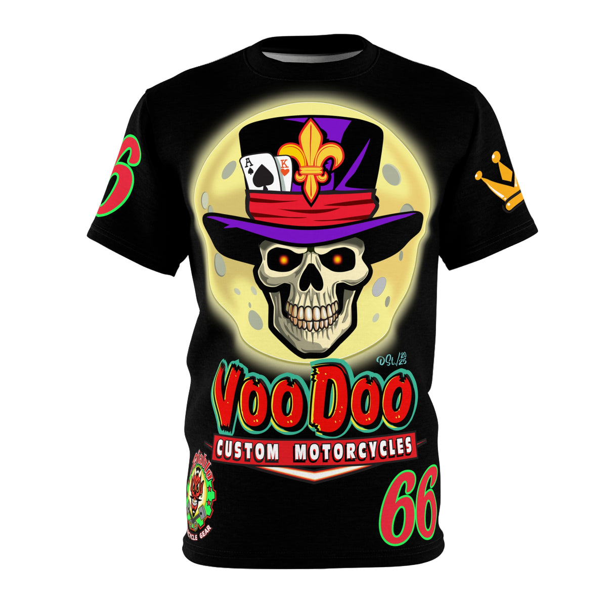 VooDoo Custom Motorcycles Spectacular Unisex Super Tee - Doctor Lune