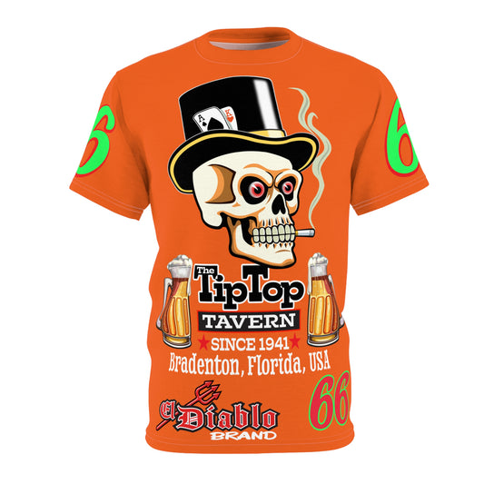 Tip Top Tavern Dive Bar Super Tee - Orange Crush - Special Edition Graphics - America's Best Dive Bar - Bikes Beers Babes & Bros. - Biker Bar Tee