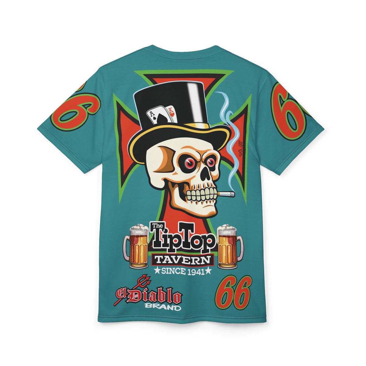 Tip Top Tavern Dive Bar Super Riding Tee - America's Best Dive Bar, Bikes, Beers, Babes & Bros. - Biker Bar Tee