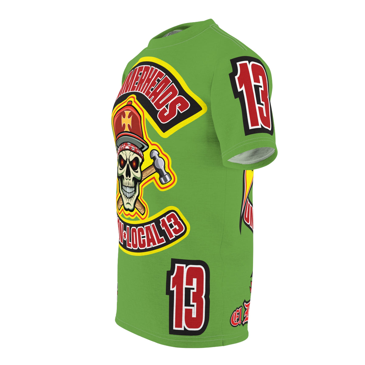 Hammerheads Union Local 13 HiViz Super Tee - Rough Tough Bad Attitude Motorcycle Riding Tee