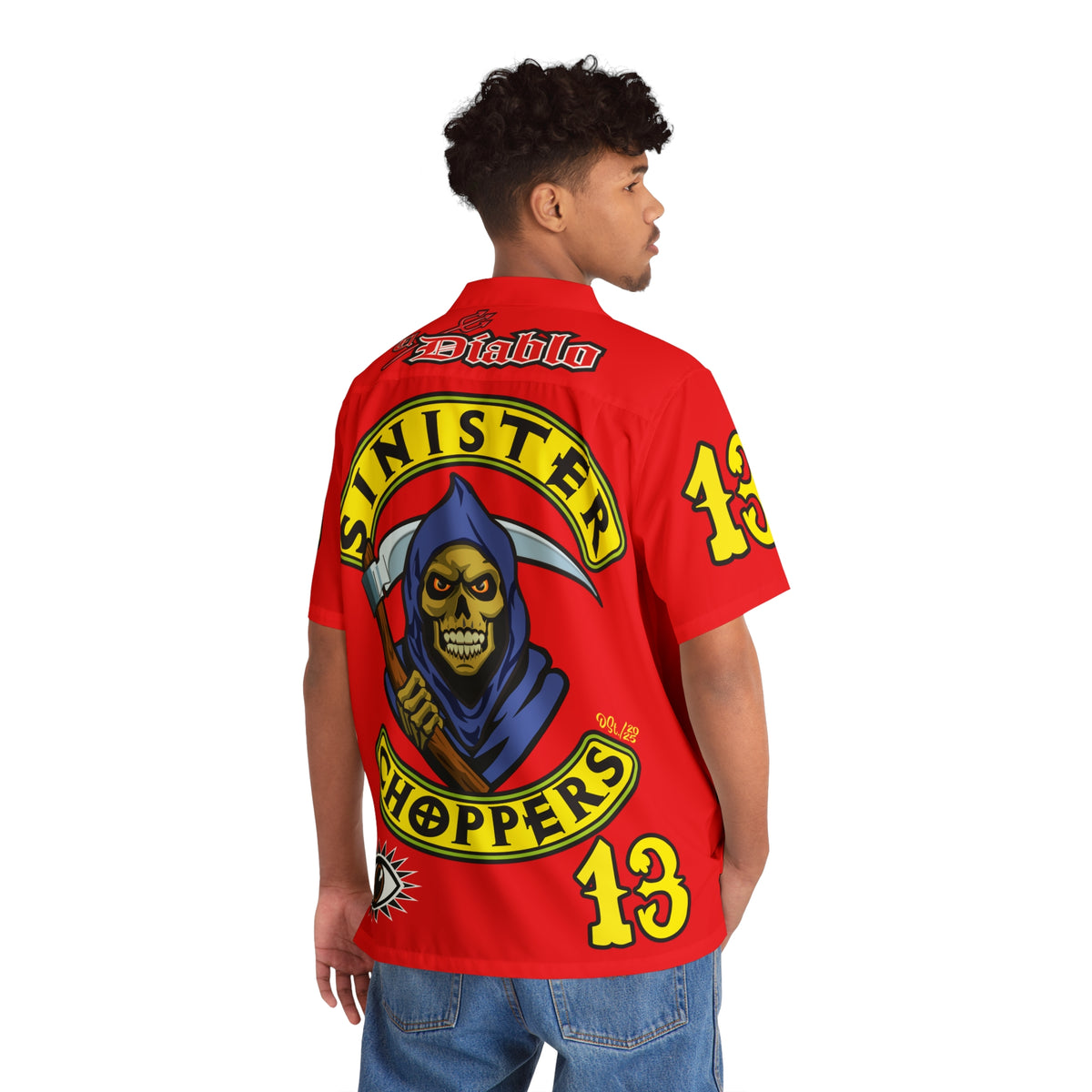 Big Bopper Men's Hawaiian Shirt - Loose, Comfortable Button Up Shirt for Easy Breezy Riding - Sizes to 5XL