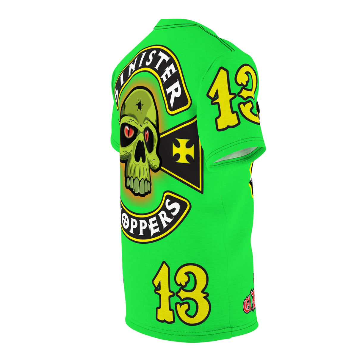 Very Special Sinister Choppers HiViZ Super Tee - Spectacular Custom Motorcycle Riding Gear