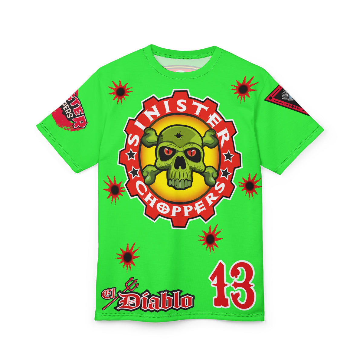Very Special Sinister Choppers HiViz Bad Attitude Super Tee