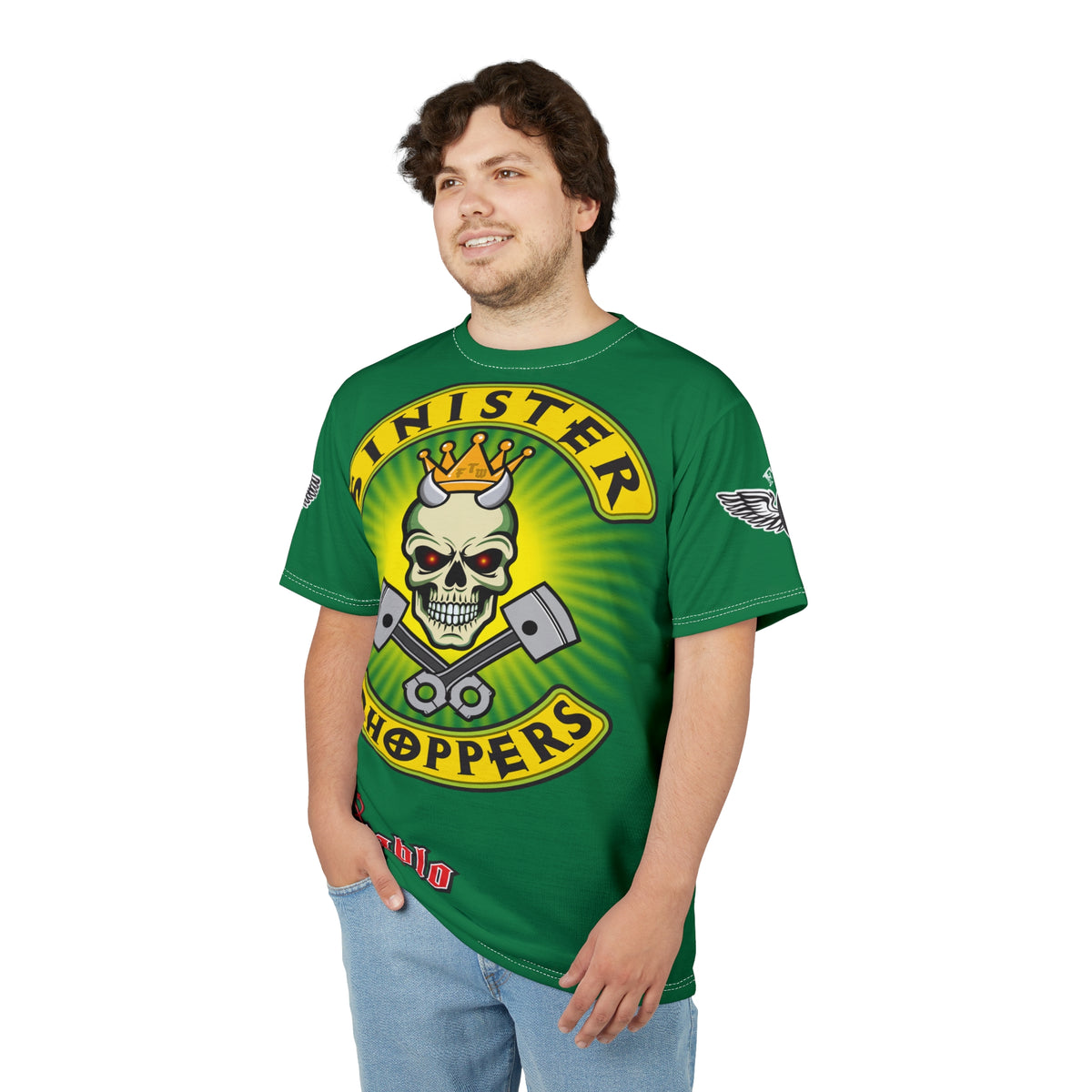 Sinister Choppers HiViz Super Tee - Custom Designed Motorcycle Riding Gear