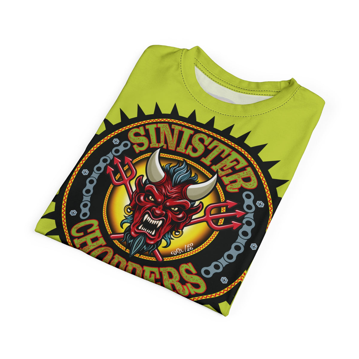 VERY Special HIVIZ Sinister Choppers MR GREEN SUPER T— Ride Cool, Look Cool in our Best Super Tee