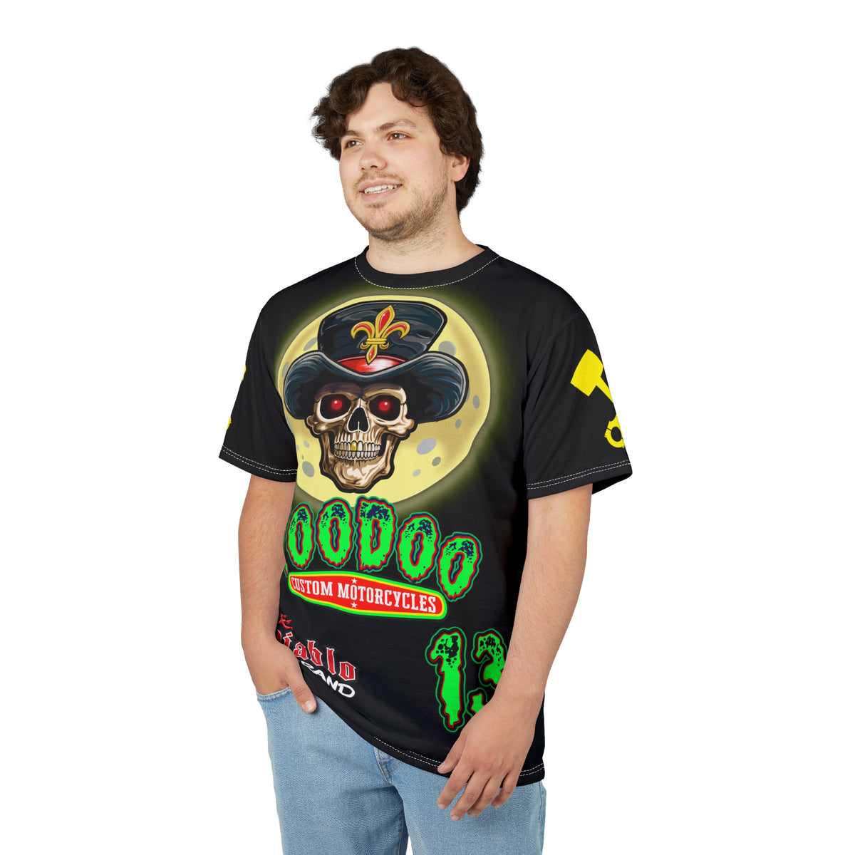 VooDoo Customs Night Rider HiViz Super Tee for Motorcycle Riders  - The Ultimate Riding Comfort