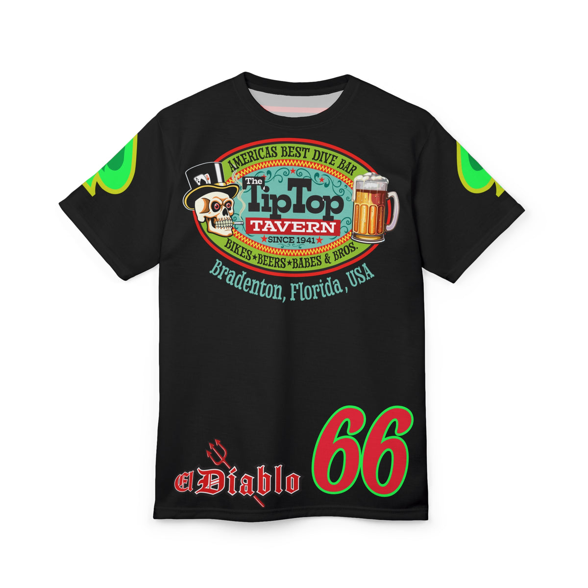 Tip Top Tavern Dive Bar Super Tee - America's Best Dive Bar, Bikes Beers Babes & Bros. - Biker Bar Tee